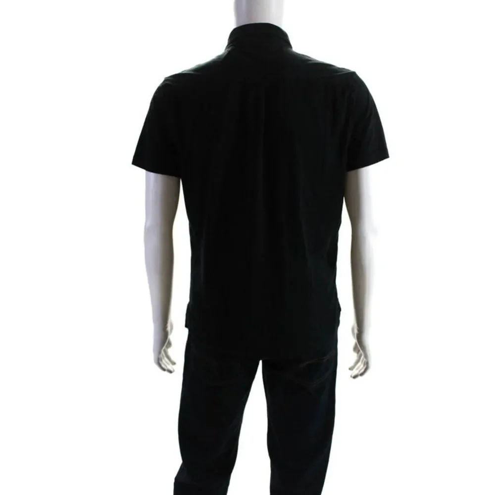 Ralph Lauren Black Label Mens Cotton Short Sleeve Polo Shirt Top Black Size M_3
